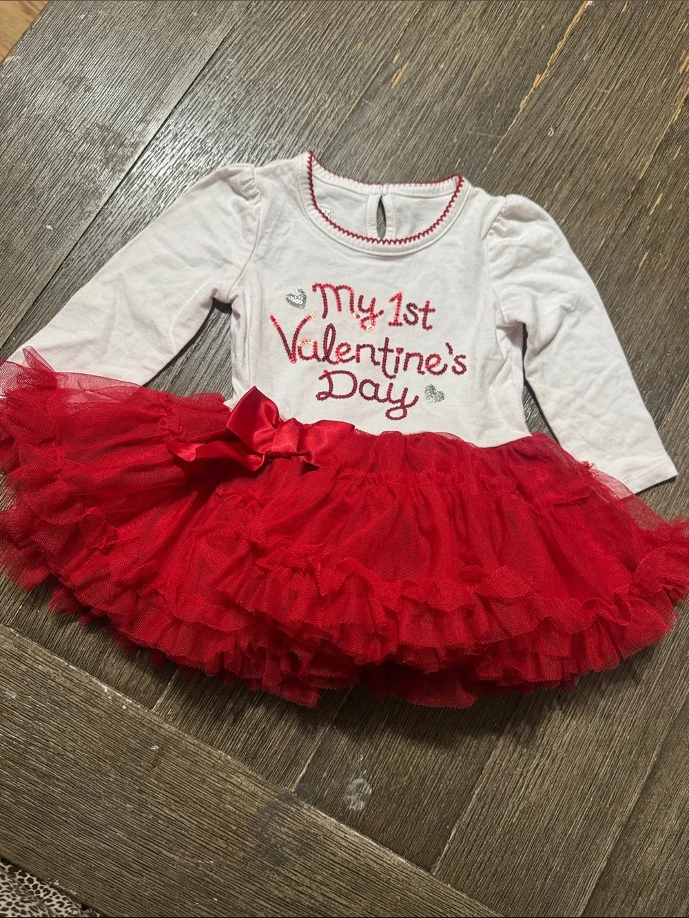 Koala Baby 9-12M My 1st Valentine’s Day Tutu Dress | Red Holiday Outfit